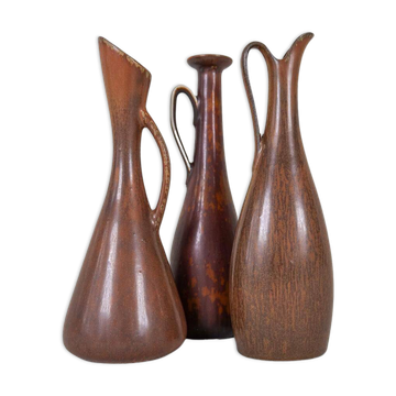3 pièces en céramique Rörstrand Gunnar Nylund Suède, années 1950