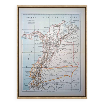 Printed in 1887, Colombia and Ecuador.