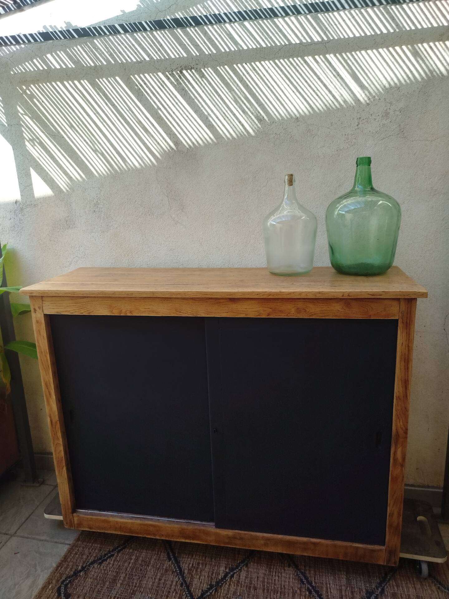 Old buffet with sliding doors