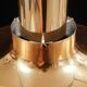 Scandinavian Modern Golden Pendant Lamp by PO Ström, 1970's