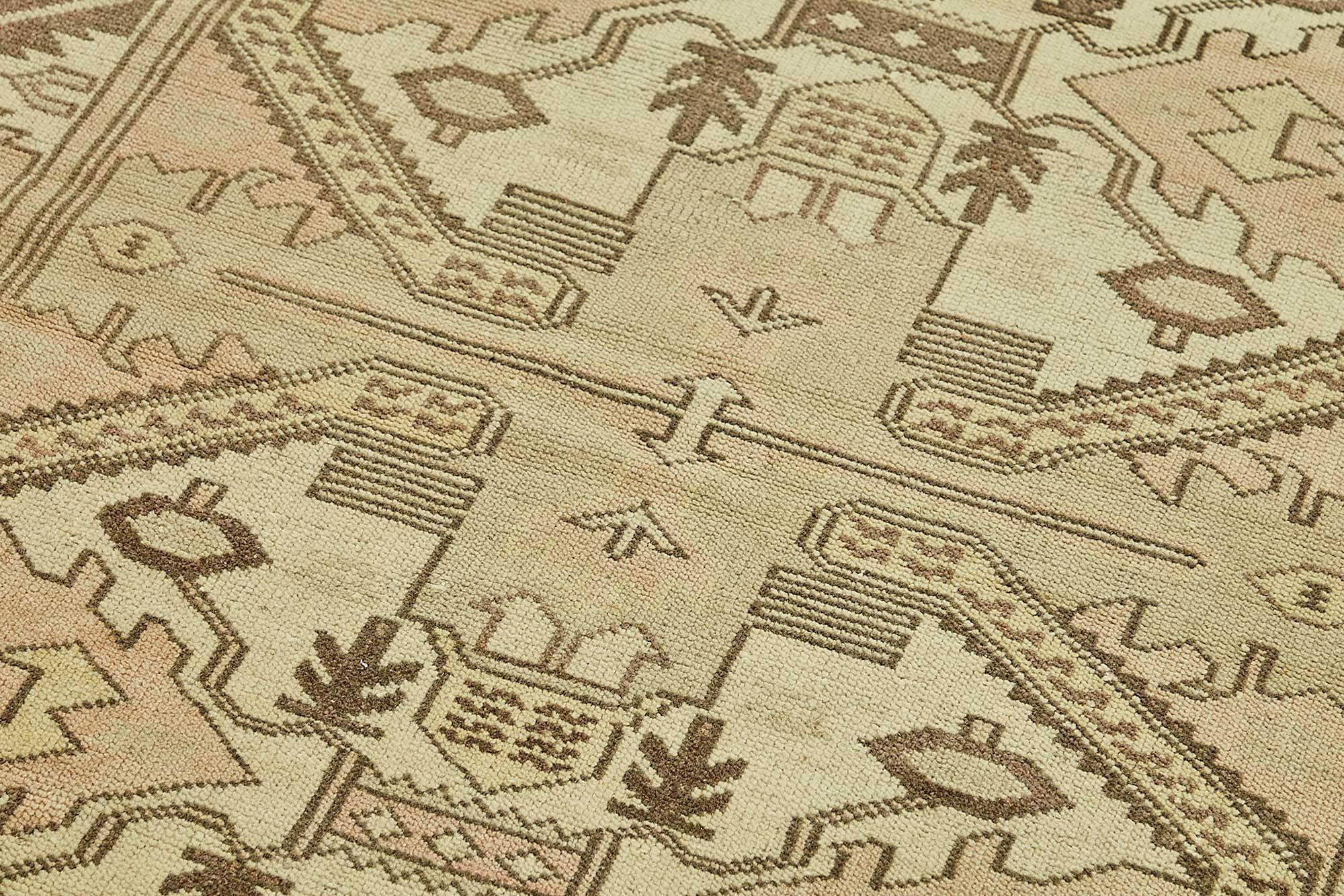 Turkish Vintage Anatolian Rug 107 cm x 190 cm