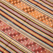 5x6 Vintage Red & Orange Striped Kilim Rug, 163x193Cm