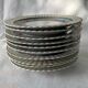 Dessert service 10 plates and a Bernardaud Limoges porcelain cake dish