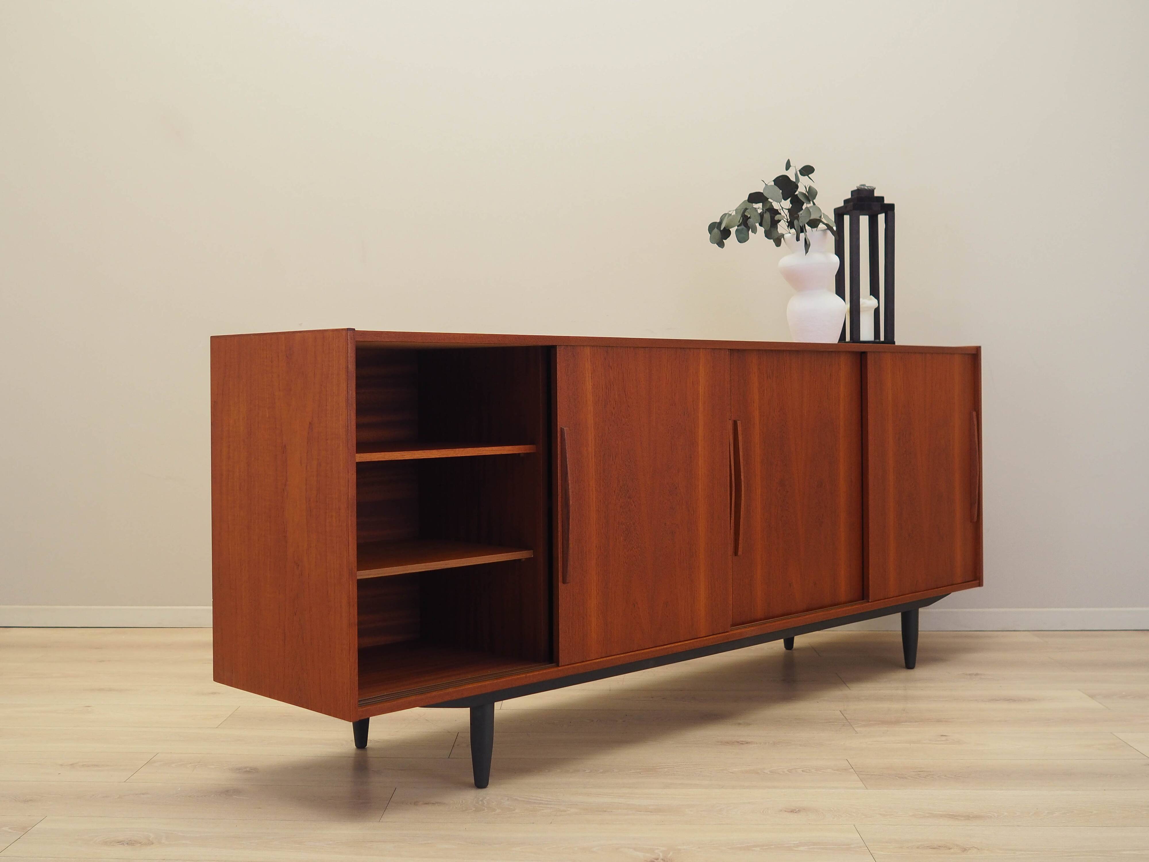 Teak sideboard, Danish design, 1970s, manufacturer: Denmark