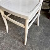 Beige bent beech bistro chair no. 2