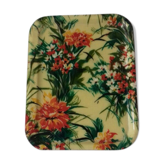 Typical flowery tray