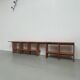 Pair of modernist pine wall shelves, circa 1970