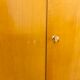 Scandinavian wardrobe 1960 honey color 4 doors L 205 cm