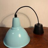 Pastel blue bell pendant light