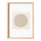 Peinture abstraite sur papier signée Eawy