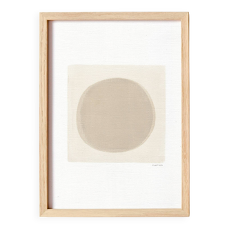 Abstract painting on paper signed Eawy.