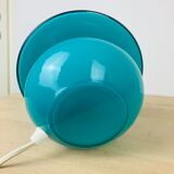 Lampe champignon verre bleu Domec
