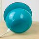 Blue glass mushroom lamp Domec