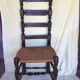 Chaise haute époque paillée