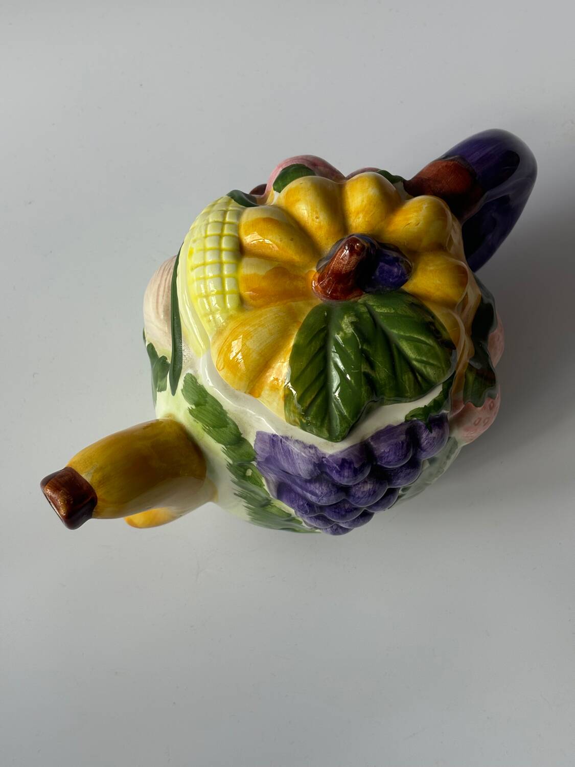 Vintage barbotine teapot