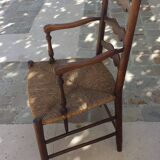 Fauteuil Paillé Provençal ancien