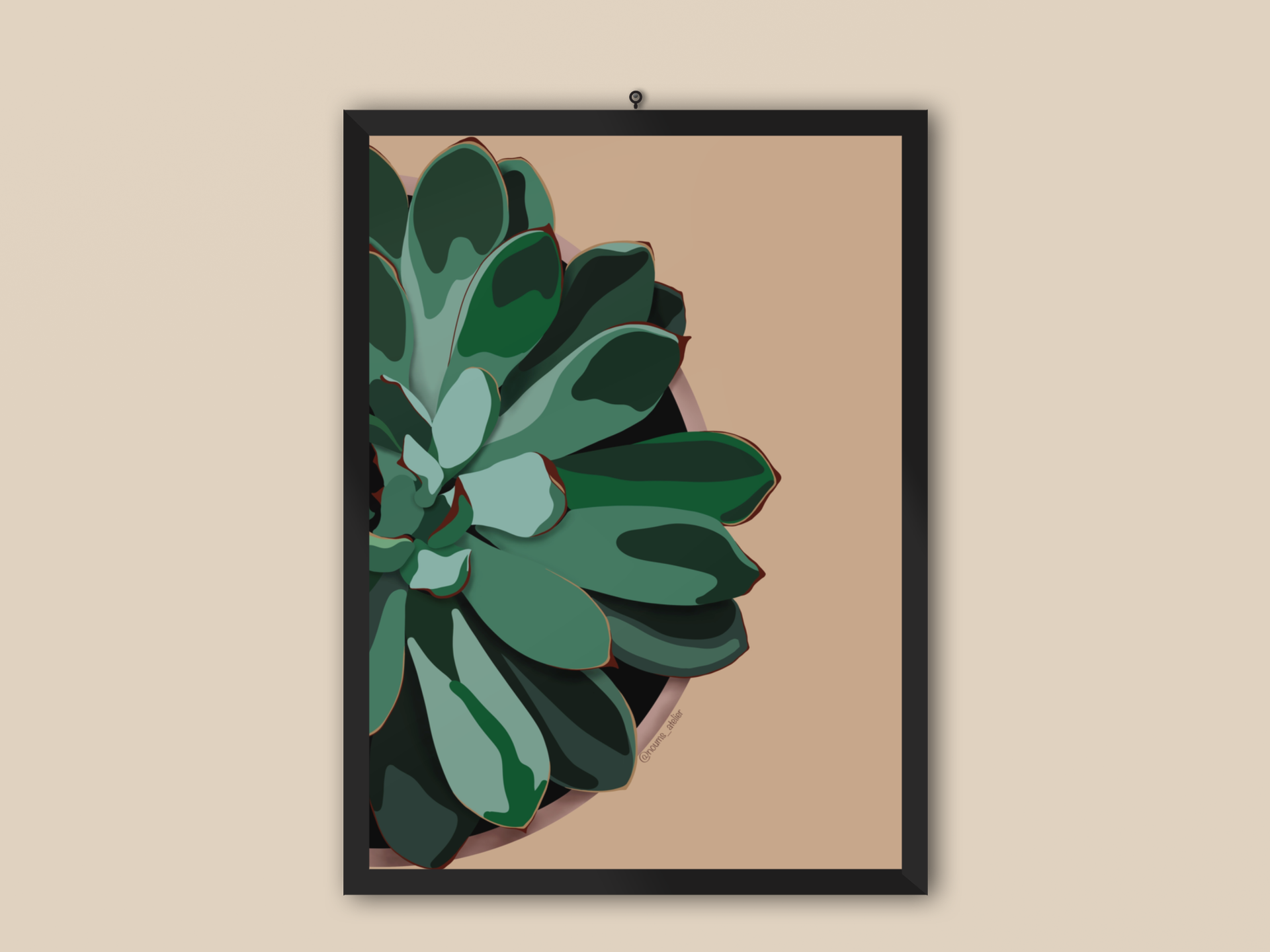 Illustration "Succulent #1" by Noums Atelier