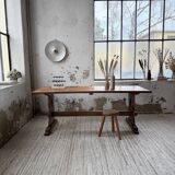 Monastery-style farmhouse table, pine, 210cm