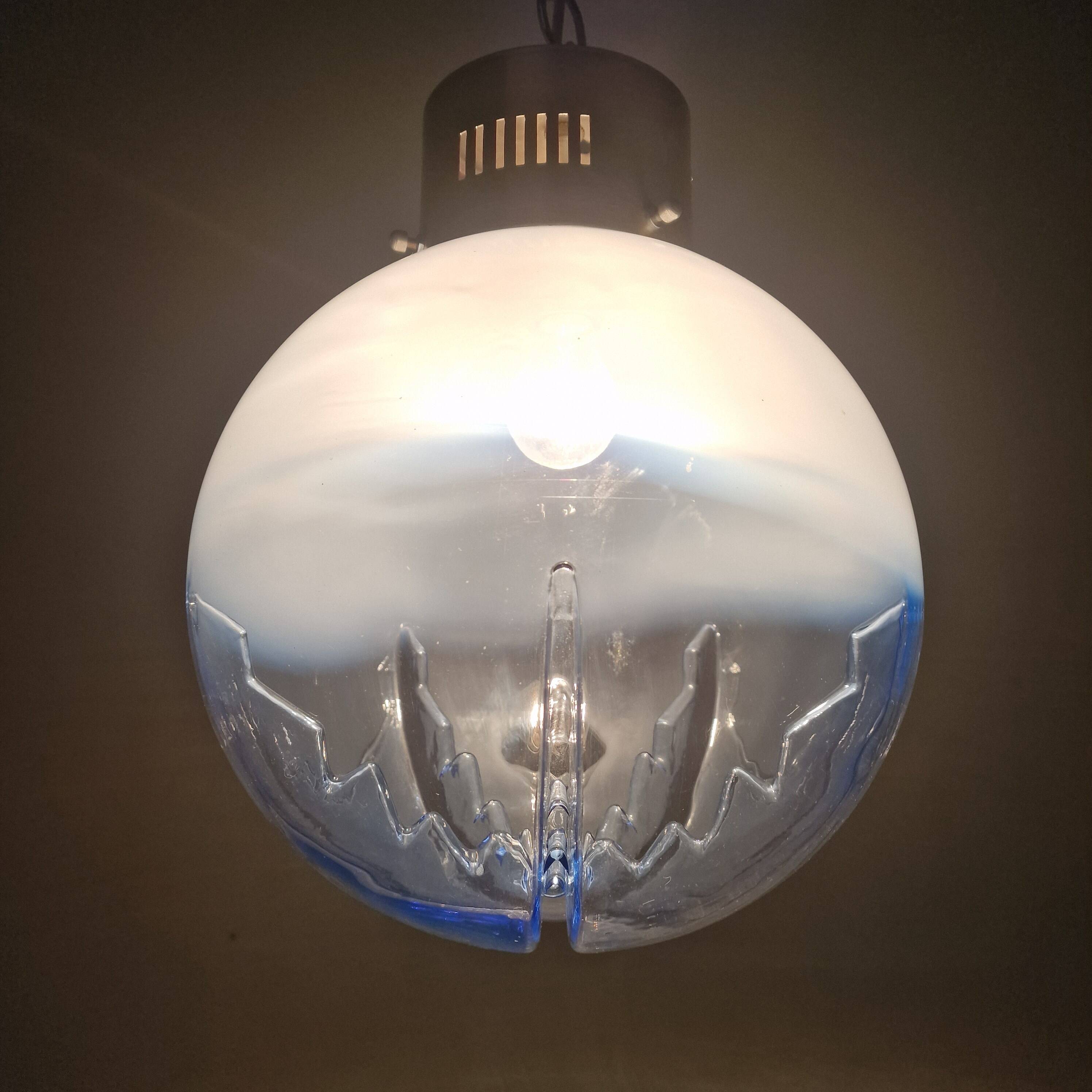 Italian Murano Glass Globe Chandelier, 1970s