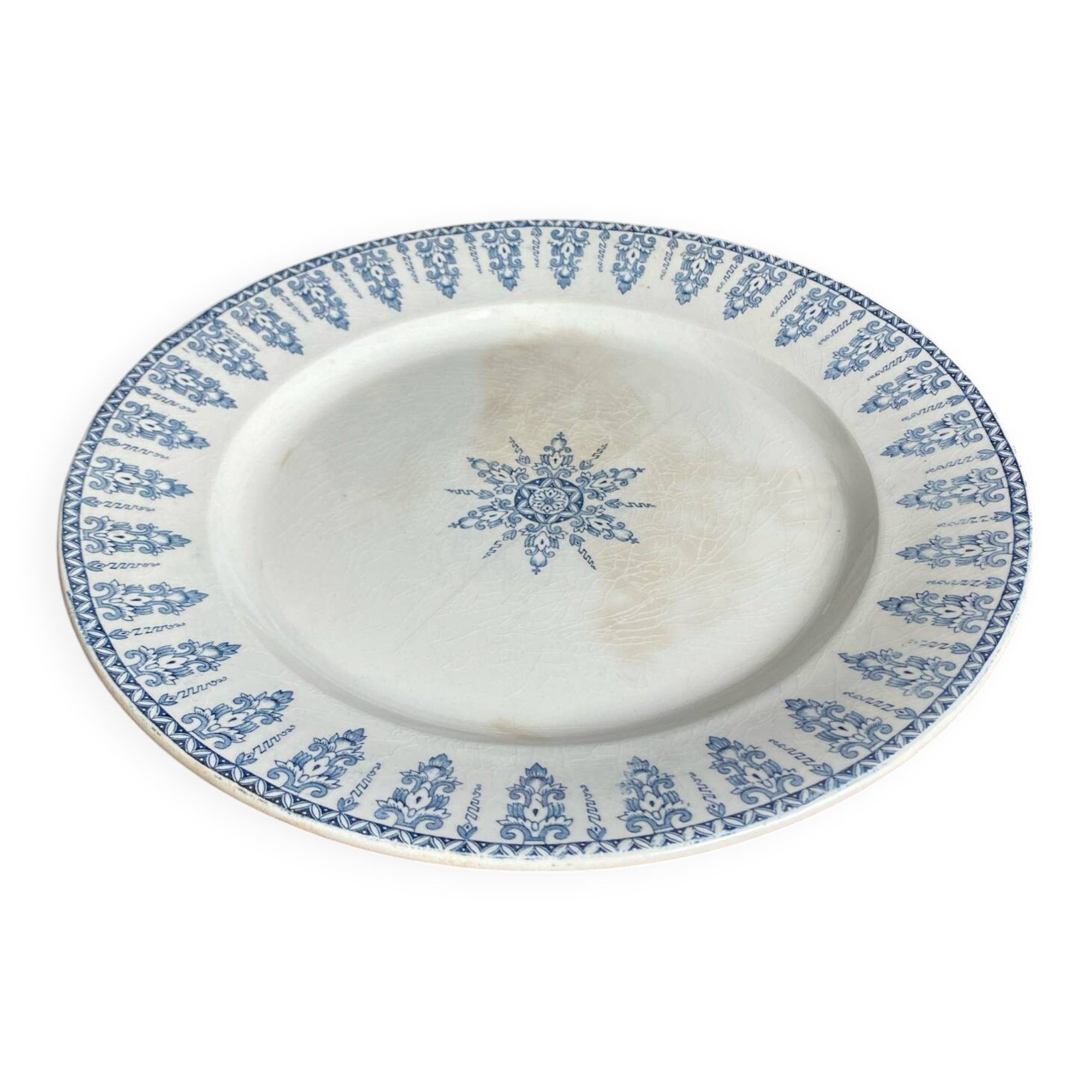 Serving dish, iron earth, Gien