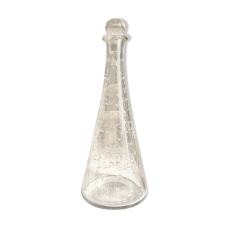 Saint Louis liqueur carafe in chiseled crystal