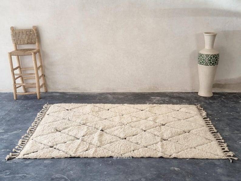 Tapis berbère en laine naturel 200/260cm