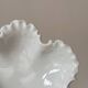Coupelle porcelaine blanche forme feuille