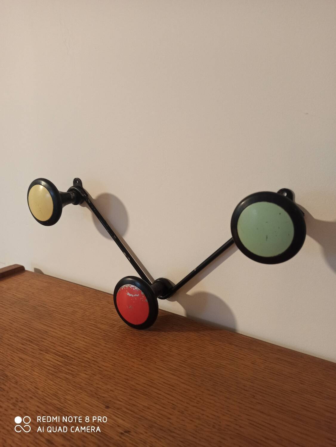 Vintage wall coat rack