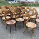 Set of 22 Baumann chairs model Seagull.
