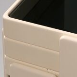 Gianfranco Frattini stacking tables for Cassina – original off-white lacquer