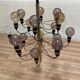 Large vintage metal design pendant light.