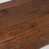 Rustic Farmhouse Table in Pine Wood, France, 1850s