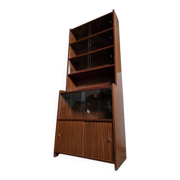 Bibliothèque, vitrine, étagères  Danoise Teck 1970