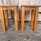 Pair of Vintage Raw Wood Stools