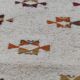 White and brown hand-woven rugs 125x180cm