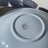 Round dish, sky blue ceramic wolf mill