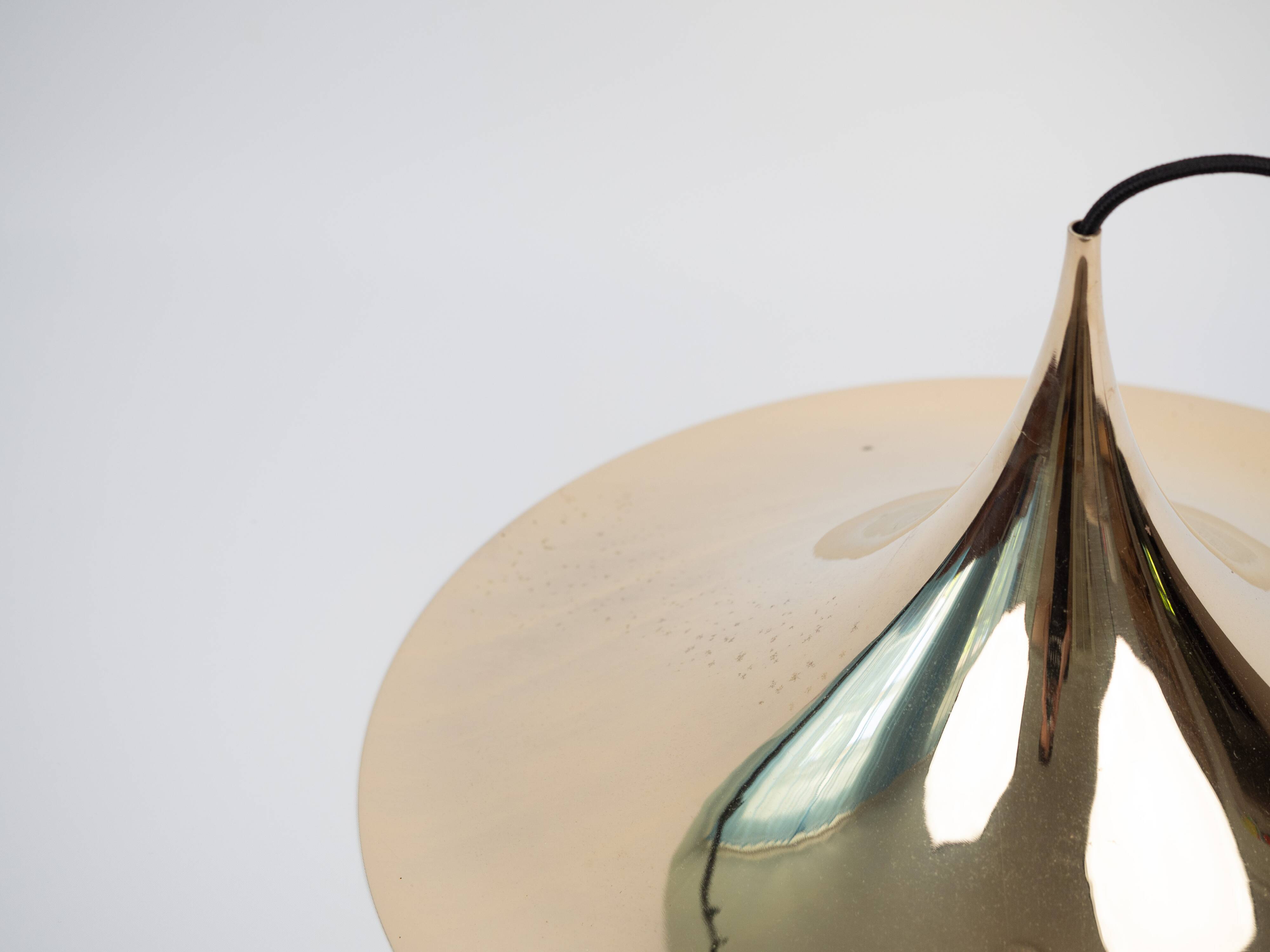 Danish vintage pendant lamp Semi by Bonderup&Thorup, 1968