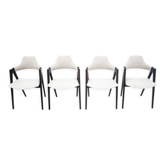 Lot de 4 fauteuils conçus par Kai Kristiansen, Danemark, années 1960