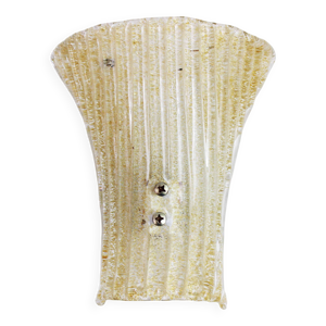 Applique en verre doré