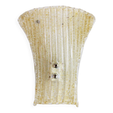 Gold glass wall sconce