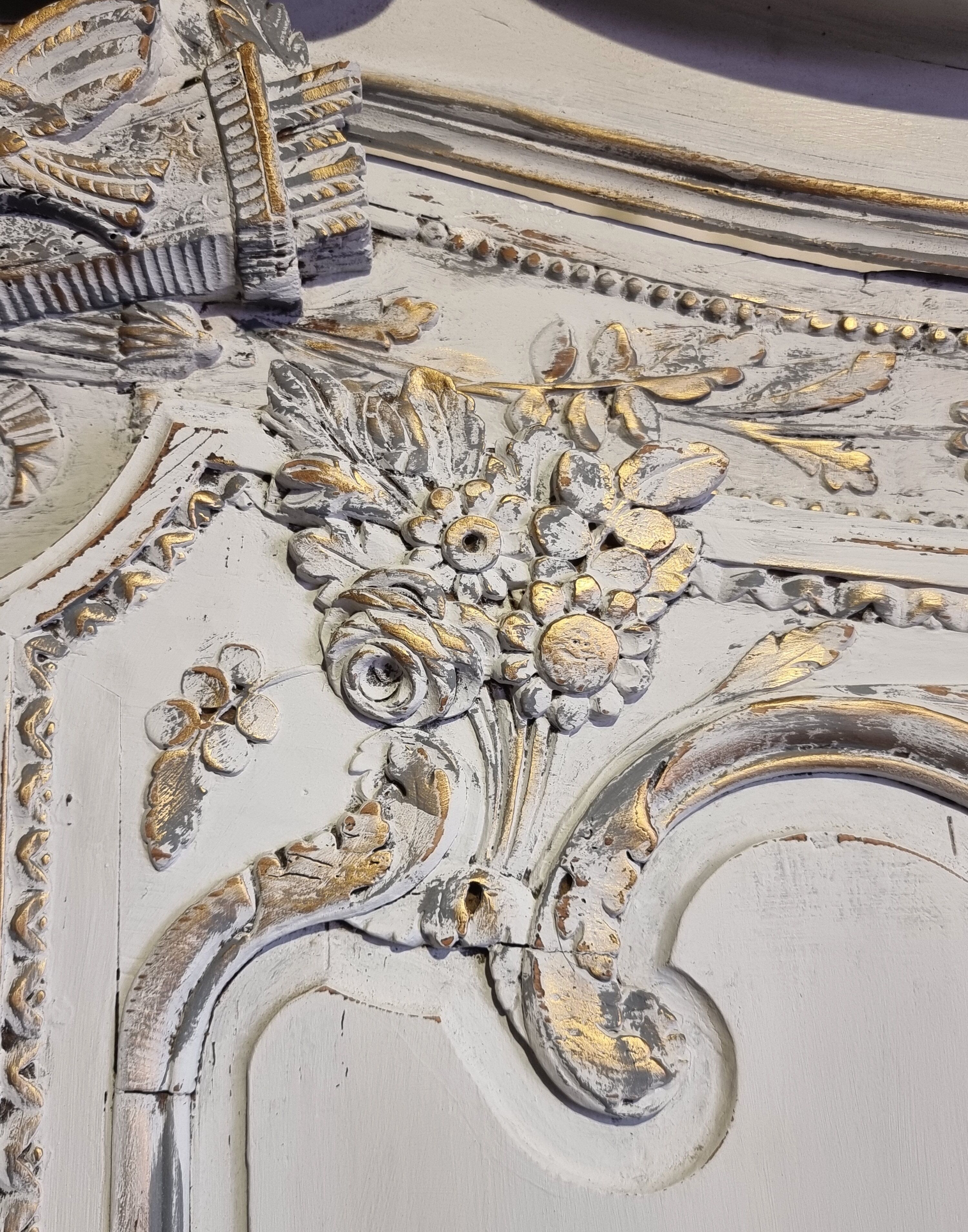 Wedding cabinet de fécamp - upper normandy - transition era - patinated oak - 18th