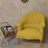 Mustard toad armchair