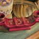 Art Deco ceramic candle holder