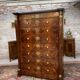 Dresser in mahogany flamed period Empire XIXth century