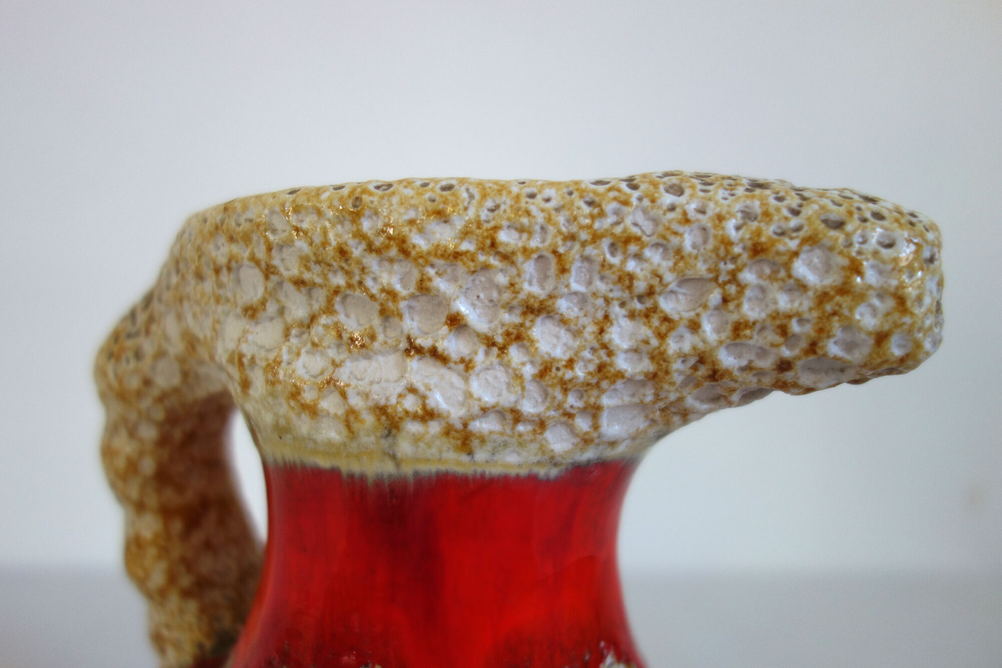 Vase fat lava Vallauris 60s