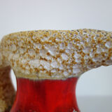 Vase fat lava Vallauris 60s