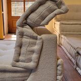 Mah Jong sofa by Roche Bobois in beige by Hans Hopfer, set of 7 modules.