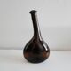 Old and original blown glass bottle with XXth bent neck