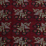 Neutral Wool Turkish Red Kilim Rug, 218x311 Cm