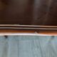 Lot de 3 tables gigognes - style Louis XV - merisier - décor marqueterie motif parquet (parqueterie)